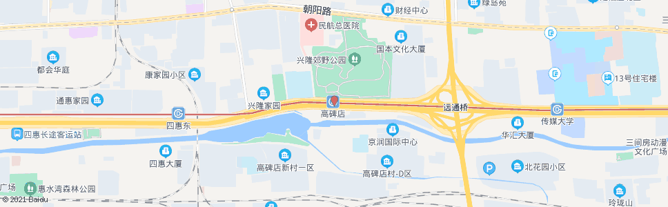 北京高碑店桥东_公交站地图_北京公交_妙搜公交查询2025