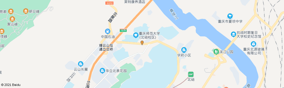 重庆北温泉建材市场_公交站地图_重庆公交_妙搜公交查询2024