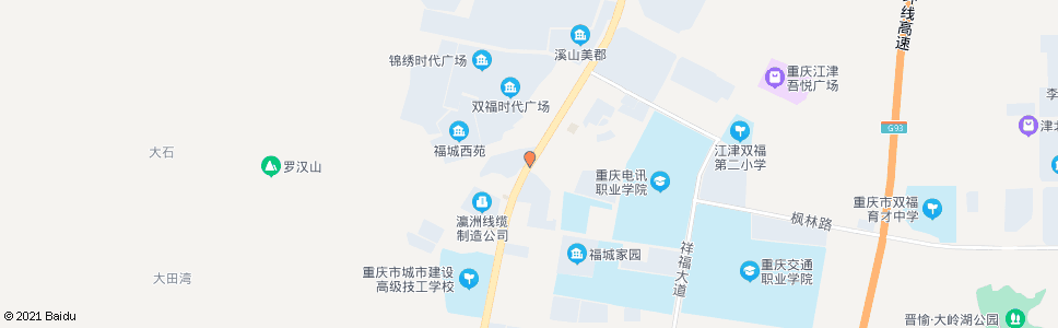 重庆晶彩城_公交站地图_重庆公交_妙搜公交查询2024