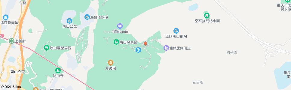 重庆南山植物园_公交站地图_重庆公交_妙搜公交查询2024