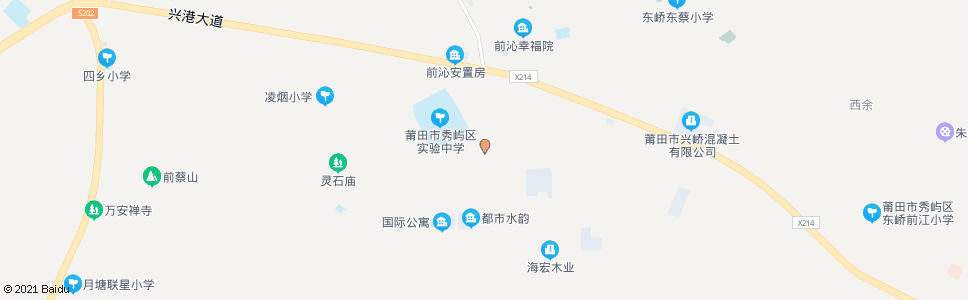 莆田秀屿区实验中学(魏厝村)_公交站地图_莆田公交_妙搜公交查询2024