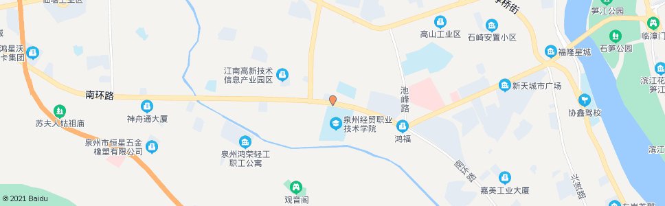 泉州泉州经贸学院_公交站地图_泉州公交_妙搜公交查询2024