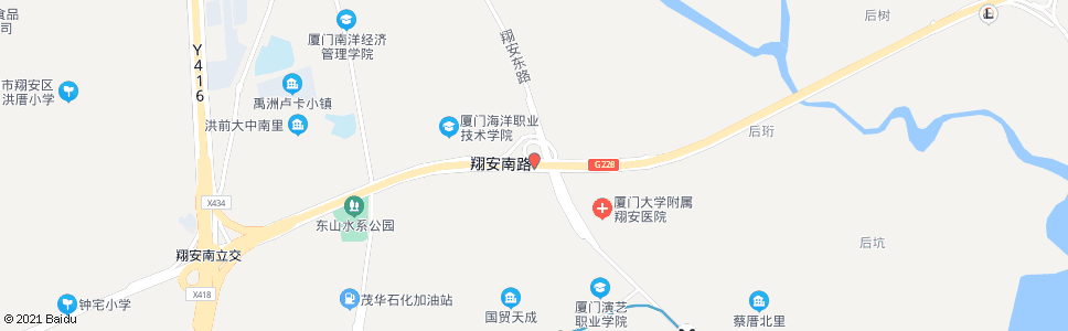 厦门新店山前_公交站地图_厦门公交_妙搜公交查询2024