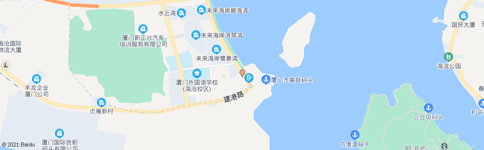 厦门海沧边防_公交站地图_厦门公交_妙搜公交查询2024