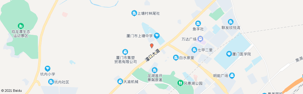 厦门上塘村_公交站地图_厦门公交_妙搜公交查询2024