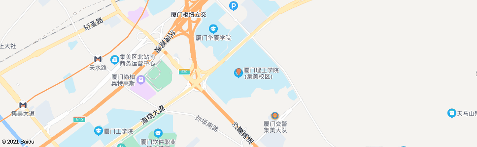 厦门理工学院集美校区_公交站地图_厦门公交_妙搜公交查询2024