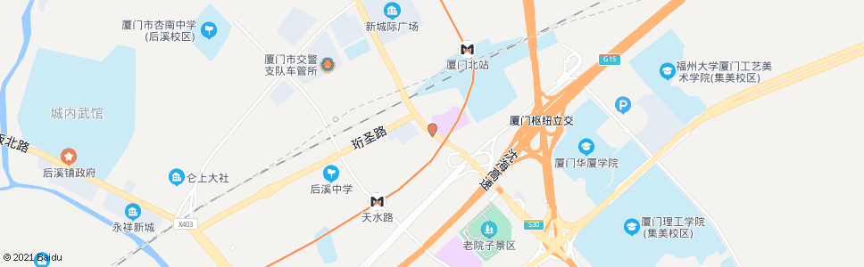 厦门圣果院_公交站地图_厦门公交_妙搜公交查询2024