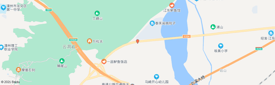 漳州马崎村(G324)_公交站地图_漳州公交_妙搜公交查询2025