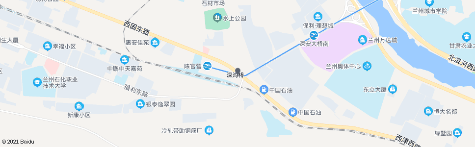 兰州深沟桥(天庆国际新城)_公交站地图_兰州公交_妙搜公交查询2024