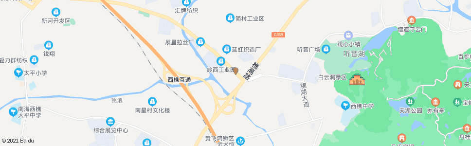 佛山西江公路路口_公交站地图_佛山公交_妙搜公交查询2024