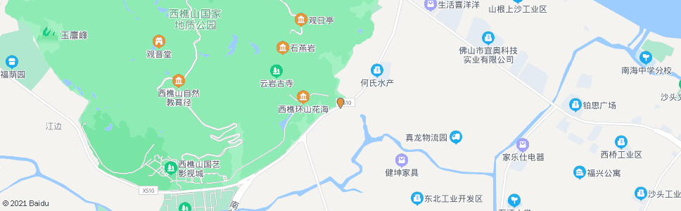 佛山富贤村_公交站地图_佛山公交_妙搜公交查询2024