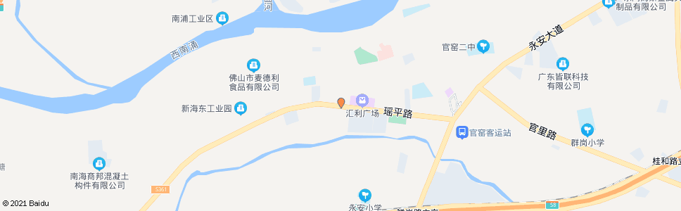 佛山瑶平西路_公交站地图_佛山公交_妙搜公交查询2024