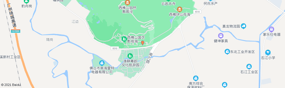 佛山西樵山南(南海博物馆梦工场)_公交站地图_佛山公交_妙搜公交查询2024