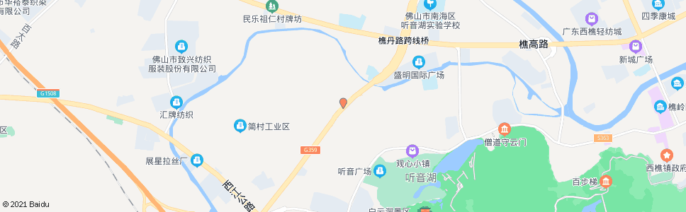 佛山樵高路简村(陈启沅故居)_公交站地图_佛山公交_妙搜公交查询2024