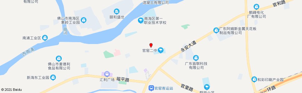 佛山省工业贸易学校(二中)_公交站地图_佛山公交_妙搜公交查询2024