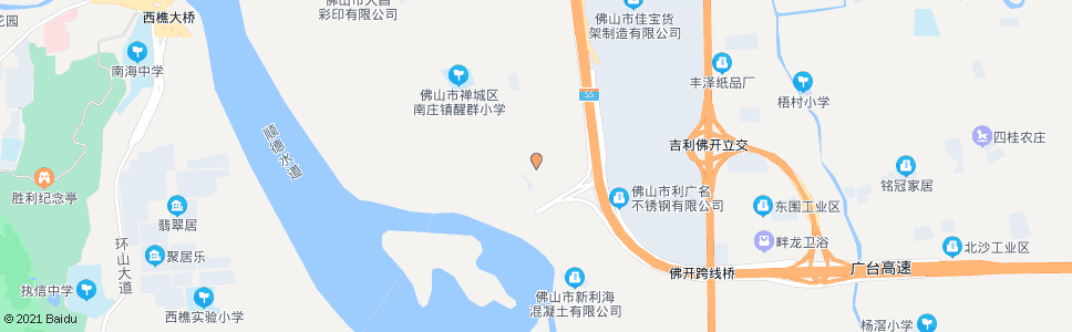 佛山村尾工业区总站_公交站地图_佛山公交_妙搜公交查询2024