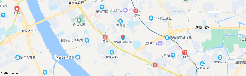 广州保利红棉花园_公交站地图_广州公交_妙搜公交查询2024
