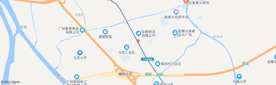 广州马克路口_公交站地图_广州公交_妙搜公交查询2024