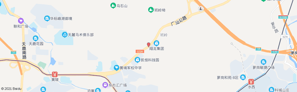 广州班岭村_公交站地图_广州公交_妙搜公交查询2024