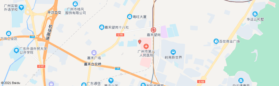 广州地铁嘉禾望岗站(市八医院)_公交站地图_广州公交_妙搜公交查询2024