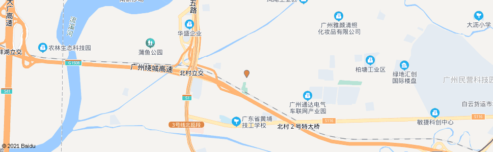 广州柏兴中路(柏塘村委)_公交站地图_广州公交_妙搜公交查询2025