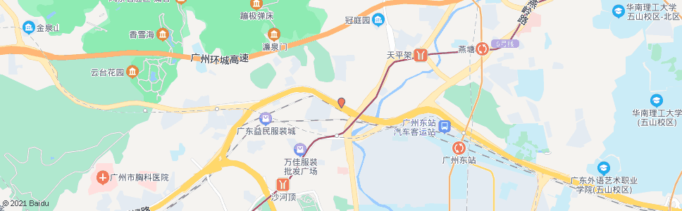 广州沙河横马路总站_公交站地图_广州公交_妙搜公交查询2024