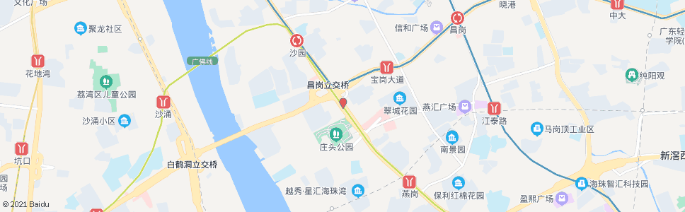 广州基建新村_公交站地图_广州公交_妙搜公交查询2024