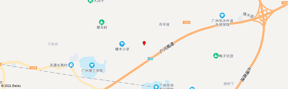 广州大水村_公交站地图_广州公交_妙搜公交查询2025