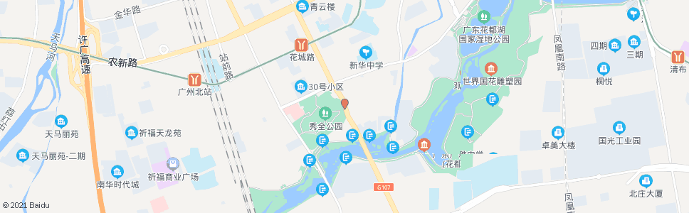 广州花城南路_公交站地图_广州公交_妙搜公交查询2024