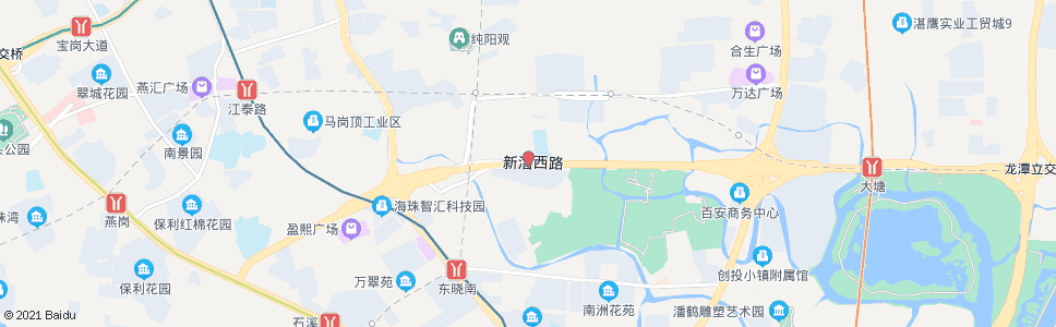 广州新滘西路(瑞宝村)_公交站地图_广州公交_妙搜公交查询2024