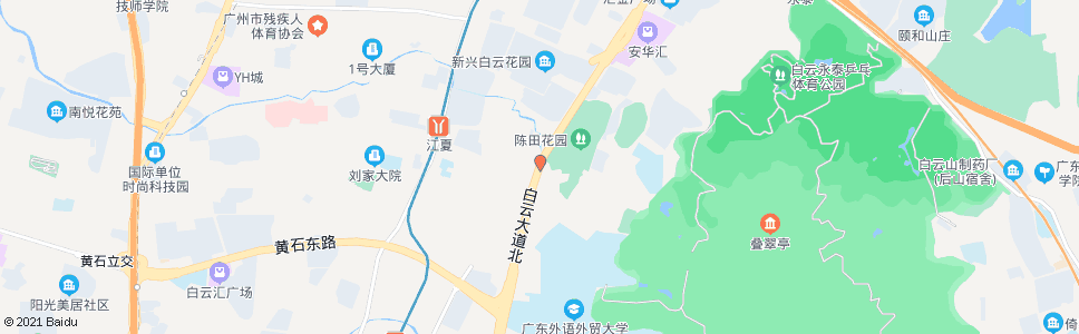 广州陈田村_公交站地图_广州公交_妙搜公交查询2024