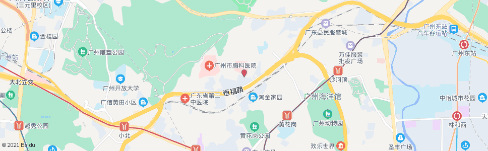 广州横枝岗总站(广医肿瘤医院)_公交站地图_广州公交_妙搜公交查询2024