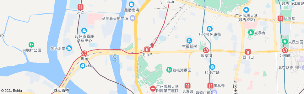 广州中山八路(总站)_公交站地图_广州公交_妙搜公交查询2024