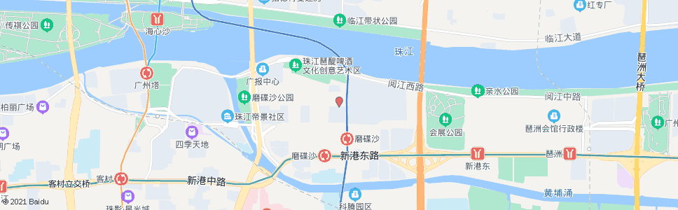 广州阅江路总站(珠江啤酒厂)_公交站地图_广州公交_妙搜公交查询2024