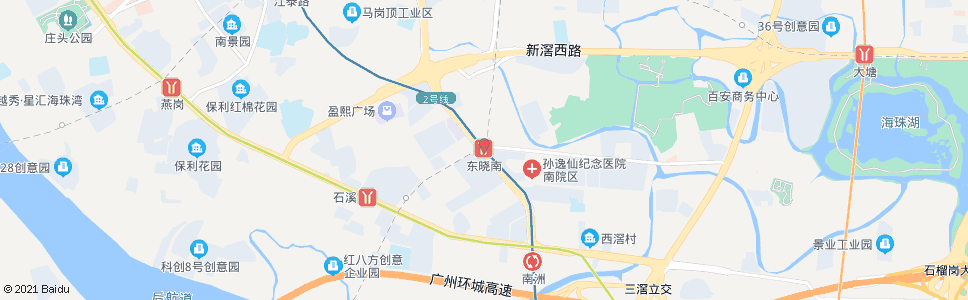 广州地铁东晓南站总站_公交站地图_广州公交_妙搜公交查询2024