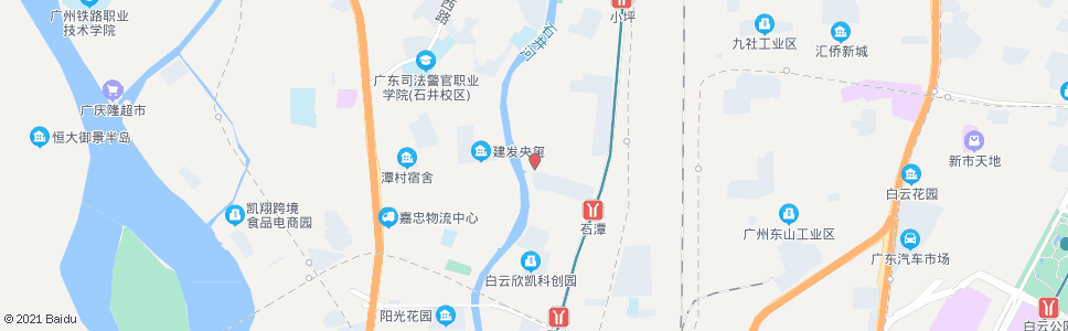 广州石井潭村总站(潭村桥东)_公交站地图_广州公交_妙搜公交查询2025