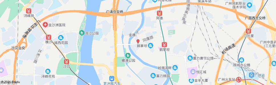 广州同康路_公交站地图_广州公交_妙搜公交查询2025