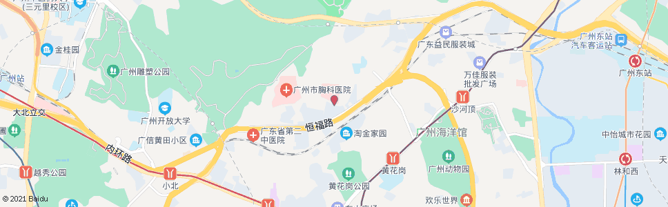 广州横枝岗(广医肿瘤医院)_公交站地图_广州公交_妙搜公交查询2024