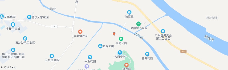 广州大岗医院_公交站地图_广州公交_妙搜公交查询2025