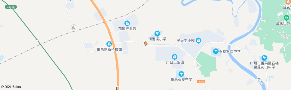 广州岳溪村_公交站地图_广州公交_妙搜公交查询2024