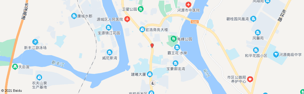 河源朱门亭_公交站地图_河源公交_妙搜公交查询2024