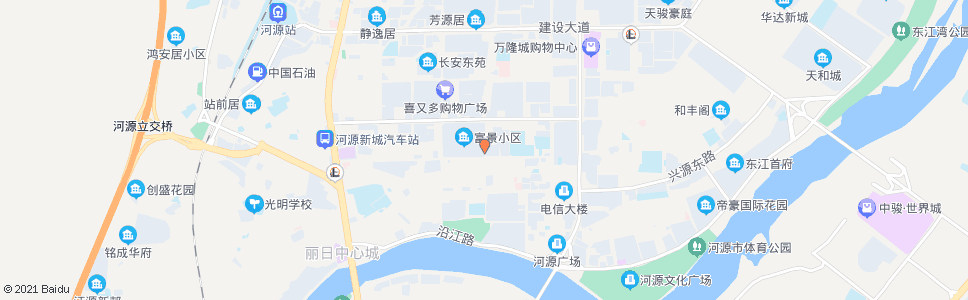 河源文景小区(北门)_公交站地图_河源公交_妙搜公交查询2024