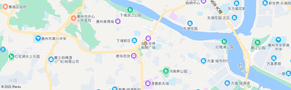 惠州新岸路_公交站地图_惠州公交_妙搜公交查询2025