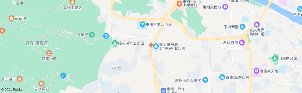 惠州致美口腔医院(鹅岭南路)_公交站地图_惠州公交_妙搜公交查询2024