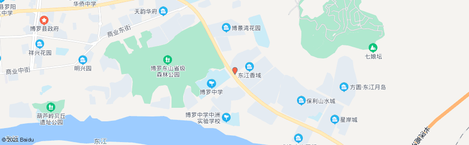 惠州钓鱼台(城市山麓)_公交站地图_惠州公交_妙搜公交查询2025