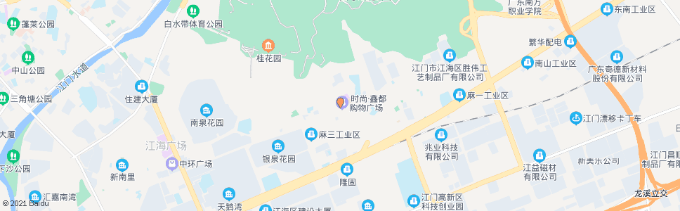 江门麻园商业街北_公交站地图_江门公交_妙搜公交查询2024