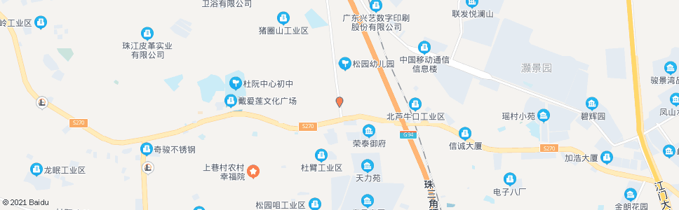 江门松园路口北_公交站地图_江门公交_妙搜公交查询2025