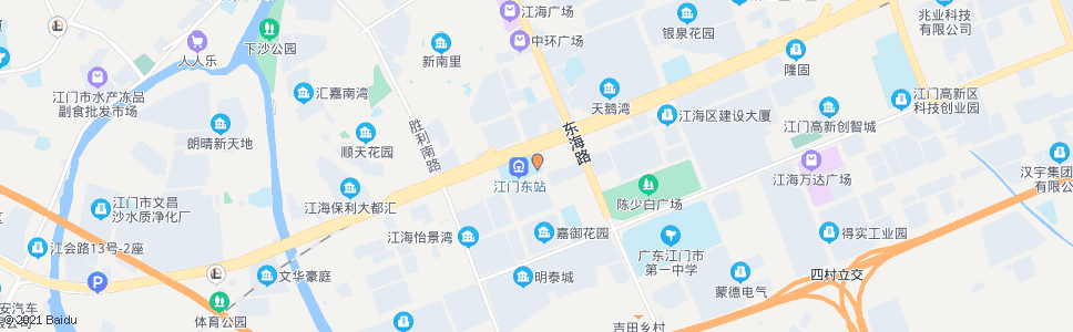 江门城轨江门东站(原城轨江门站)_公交站地图_江门公交_妙搜公交查询2024