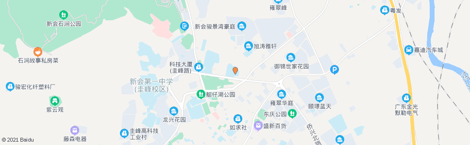 江门新会华侨中学_公交站地图_江门公交_妙搜公交查询2025