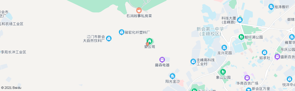 江门紫云观_公交站地图_江门公交_妙搜公交查询2025